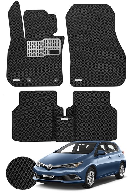 Toyota Auris 2013-2019 Arası Uyumlu Hücreli Premium Eva Paspas Seti Tam Set Paspas Takımı Siyah