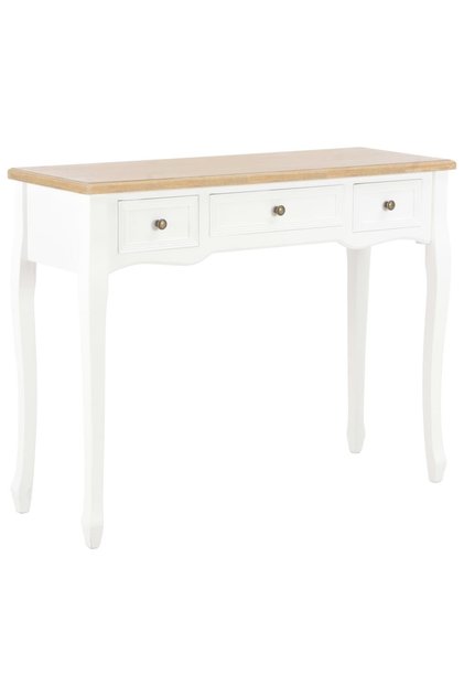 Dressing Console Table with 3 Drawers White