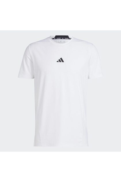 Erkek Beyaz Antrenman T-Shirt