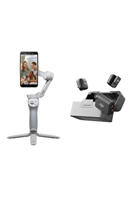 DJI Osmo Mobile 7P + Mic Mini ( 2tx + 1rx ) - Profesyonel Mobil