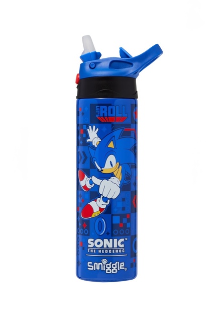 Sonic the Hedgehog Lisanslı Isı Yalıtımlı Paslanmaz Çelik Çocuk Suluk – Flip Kapaklı, 520 ml