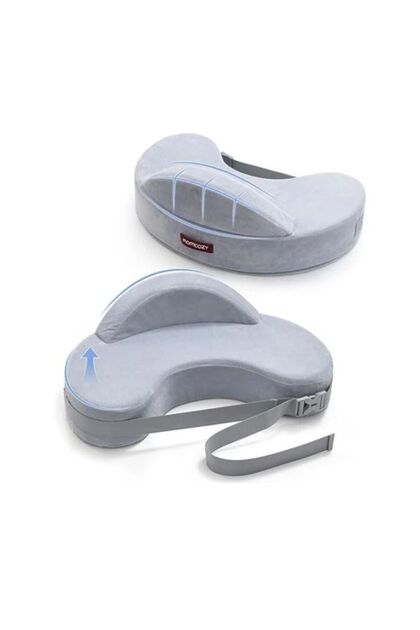 Ergonomic Memory Foam Nursing Pillow - Grey