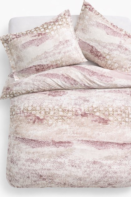 Double Duvet Cover Set Terracota Dried Rose Setçi̇ft