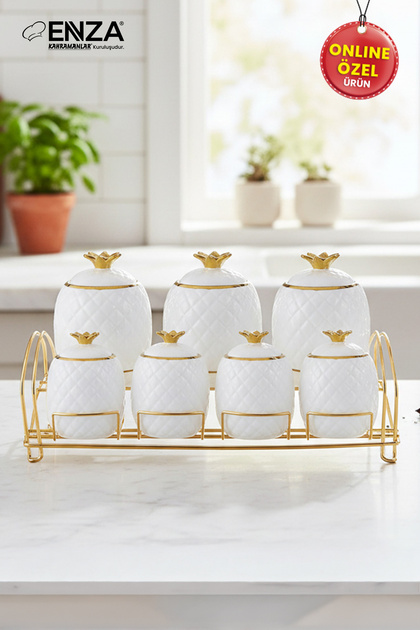 Enza Yıldız Standlı Porselen Baharat Takımı 15 Parça - Fiyatı