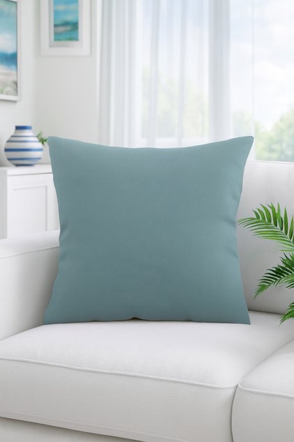 Linen Throw Pillow Cover Baby Blue 50x50 Cm