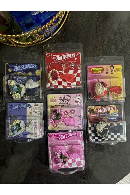 AVİAF Hotflowers Arkası Aynalı Hediyelik Consept Buket Çiçekler