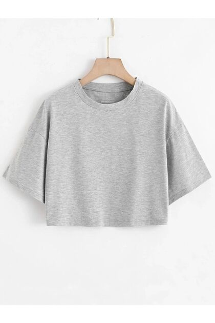Crop Black Tshirt -