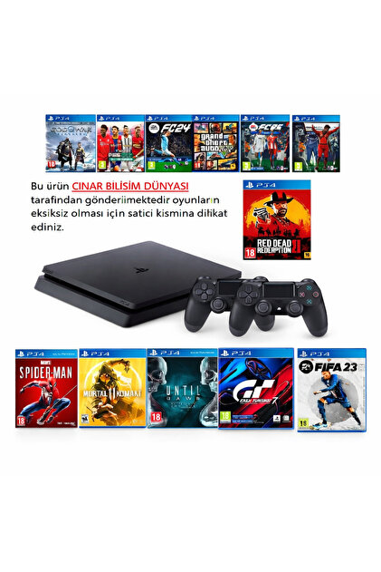 Galaktikos Tech Siyah Renk Playstation 4 Ps4 Slim Kasa 1 TB HDD 13