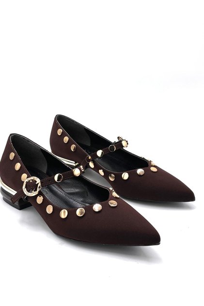 Lili (Park Moda) Trok Detailed Casual Women's Shoes Brown