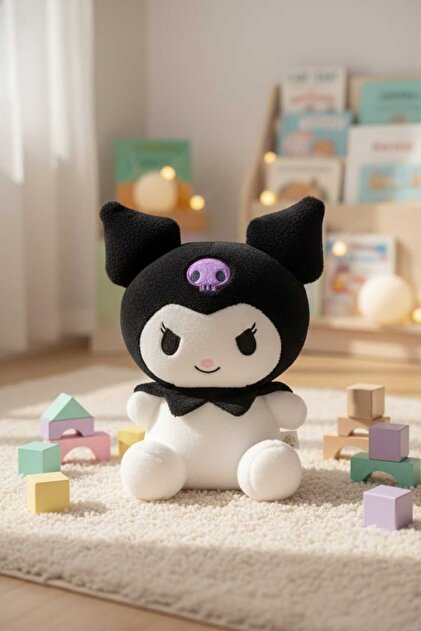 TIGOES Kuromi Plush Toy 25 cm Soft Textured Punk Style- Trendyol