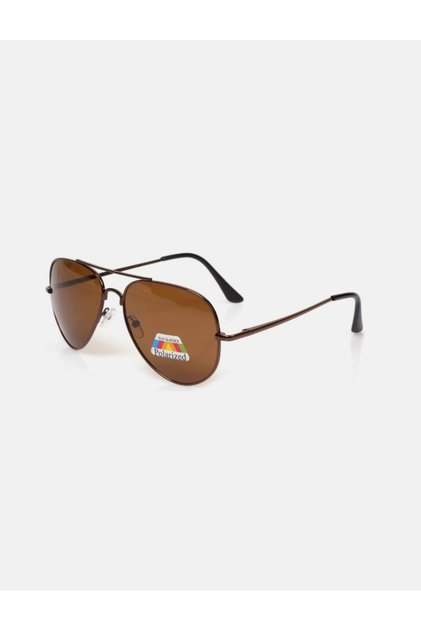 Cbp029 Gami̇ Rybn Brown Polarized Glass Unisex Sunglasses.