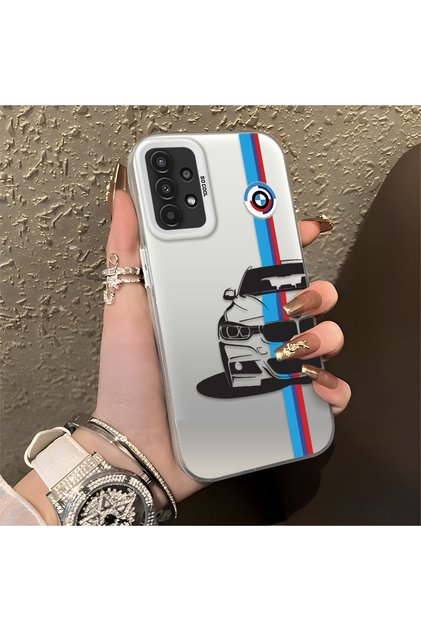 Samsung Galaxy A13 4g Compatible Silicone Edge Hard Back Anti-Fall Phone Case Bmw Patterned