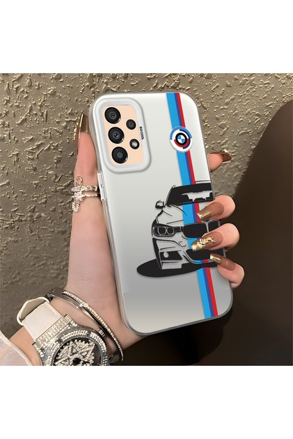 Samsung Galaxy A33 5g Compatible Silicone Edge Hard Back Anti-Fall Phone Case Bmw Patterned
