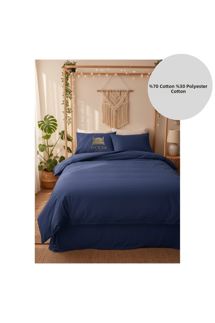 Double Bed Linen Set 200/200 Non-Elastic Bed Sheet 220/240 Quilt Size 4 Pillowcases