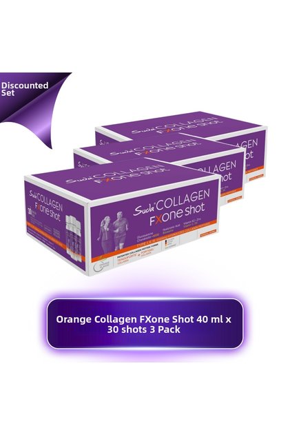 Collagen Fxone Shot Orange 40 ml X 30 Shots - Orange Flavored 3 Pcs