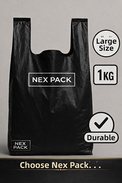 Black Athlete Bag – Large Size | 1 kg Extra Durable