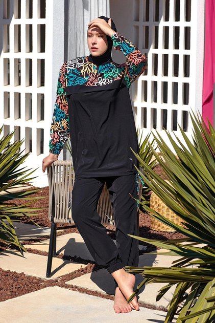 Perly Long Sleeve Hijab Swimsuit 1207