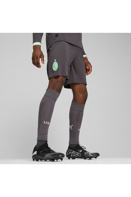 Mens Ac Milan 24/25 Shorts - Gray