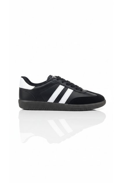 Unisex | Black and White | Woman | Boy Girl Child | Striped Casual Sneaker Sports Shoes