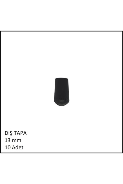 Tapa, plastik Sandalye Profil Tapası Ø13 mm Dış 10 Adet