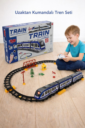 Vardem Uzaktan Kumandalı 49 Parça Işıklı 265 Cm Express Tren Set