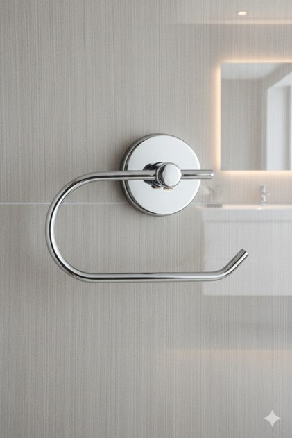 Krom Açık Tuvalet Kağıtlığı Wc Kağıtlık Tuvalet Kağıdı Askısı