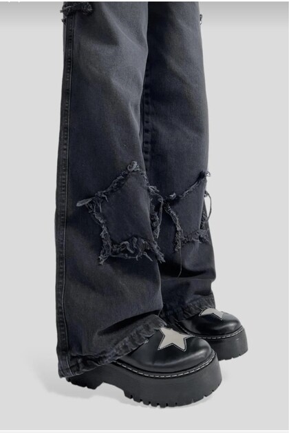 Trend New Season Denim Star Jean Pants