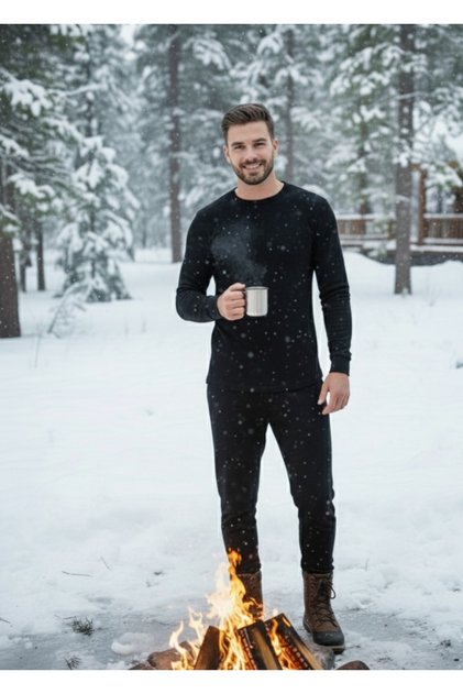 Men's Cotton Thermal Suit / 1 Set (Leggings + Undershirt) Unisex