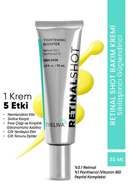 Retinal Shot Tightening Booster Cream, Firming Face Cream, Night Cream Renewing 30 ml