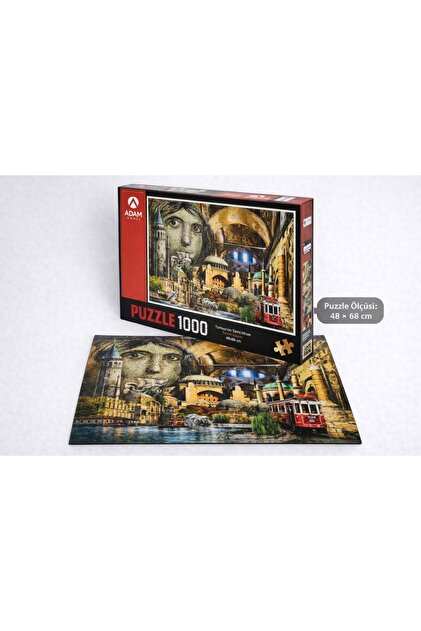 ・１９１３年・５７３枚限定・１８cm・ ・ Adam Games Türkiyenin Tarihi Mirası 1000 Parça Puzzle Yapboz