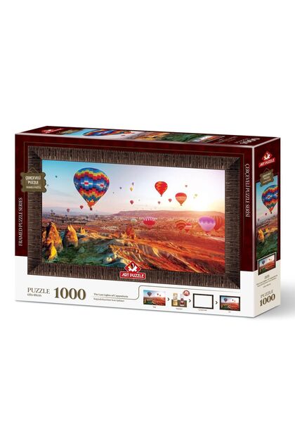 Art Puzzle Kapadokya'Nın Son Işıkları 1000 Parça Çerçeveli Puzzle