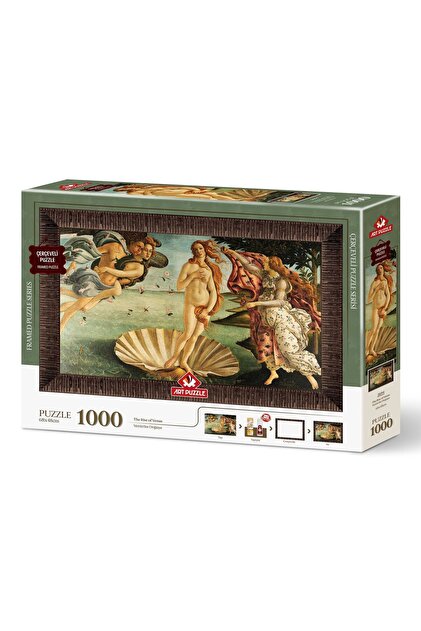 Art Puzzle Venüs'Ün Doğuşu,Sandro Bottıcellı 1000 Parça Çerçeveli