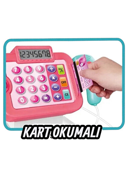 YILDIRIM OYUNCAK Sesli Işıklı Dokunmatik Mini Yazar Kasa Barkod