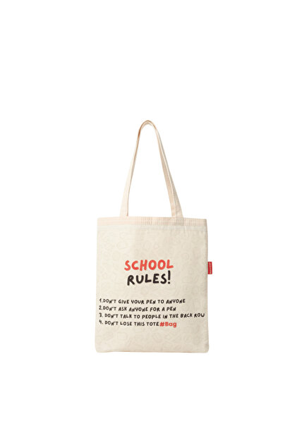 School Rules Printed Cloth Bag