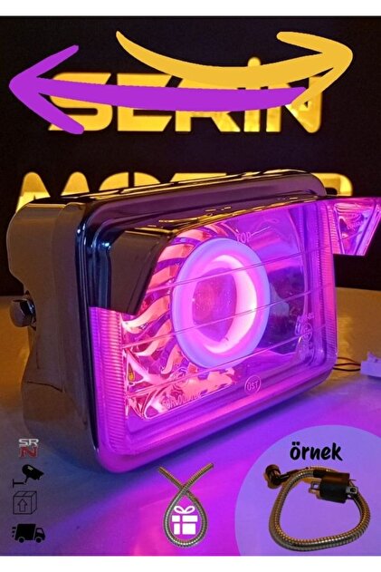 Cg Çita Modifiye Angel Far Montajlı (Nikel far+Angel ampul+pvc cam+Far kaşı)+Tzmnya stcker
