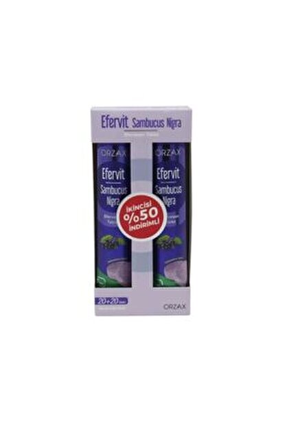 Orzax Efervit Sambucus Nigra 2 X 20 Efervesan Tablet - Fiyatı