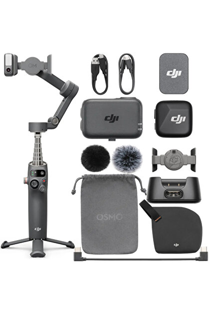 DJI Osmo Mobile 7P + Mic Mini Transmitter - Profesyonel Mobil