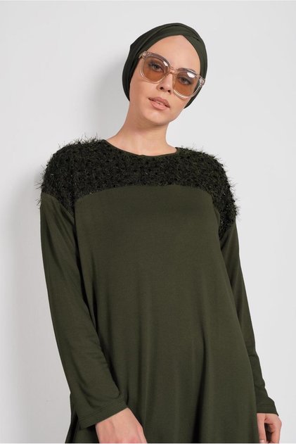 Pul Sequence Plus Size Tunic 20023