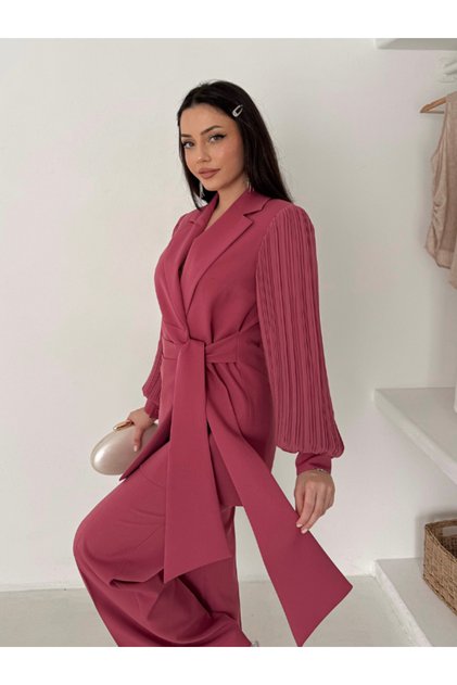Chiffon Sleeve Two-Piece Set