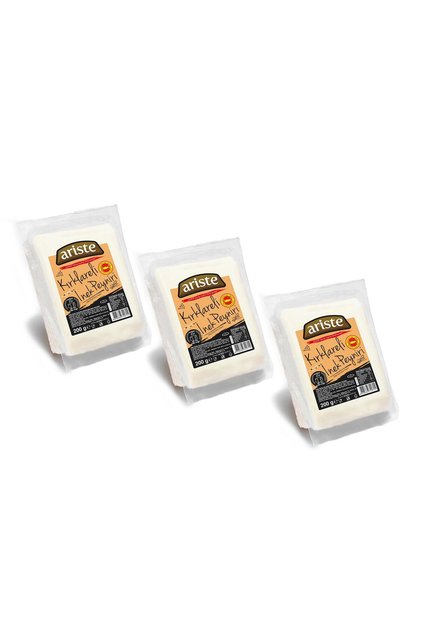 3'lü Kırklareli Tam Yağlı İnek Beyaz Peyniri 600 gr (200 gr x 3) - Şirden Mayalı, Dinlendirilmiş