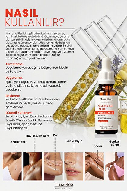 【あ】TRUE計80ml True Bee Karınca Yumurtası Yağı | Tüy Azaltıcı Gözenek Arındırıcı