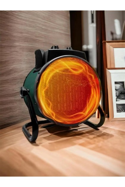 3000W Taşınabilir Elektrikli Portatif Fanlı Isıtıcı Oda,Ofis,Şantiye Termostatlı Hızlı Isıtıcı