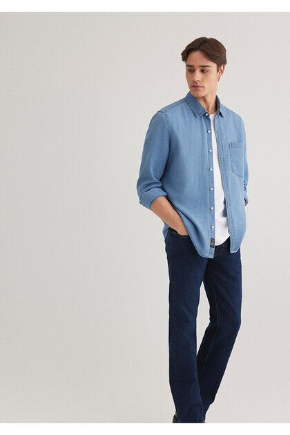 Cep Detaylı Gömlek Slim Fit / Dar Kesim 0211421-18790
