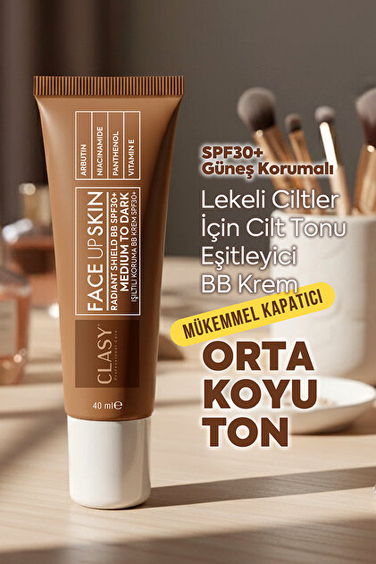フェイスクリーム Caticlair B.B cream premium spf40pa++ Clasy Care Face Up Skin Medium to Dark SPF30+ BB Cream - Fiyatı