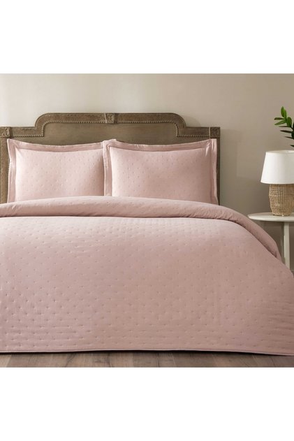 Rita Double Bedspread Set Powder