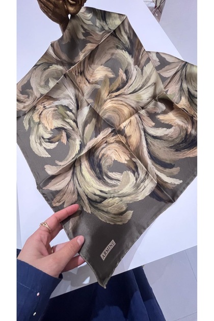 Eșarfă din mătase twill Sezonul toamnă iarnă