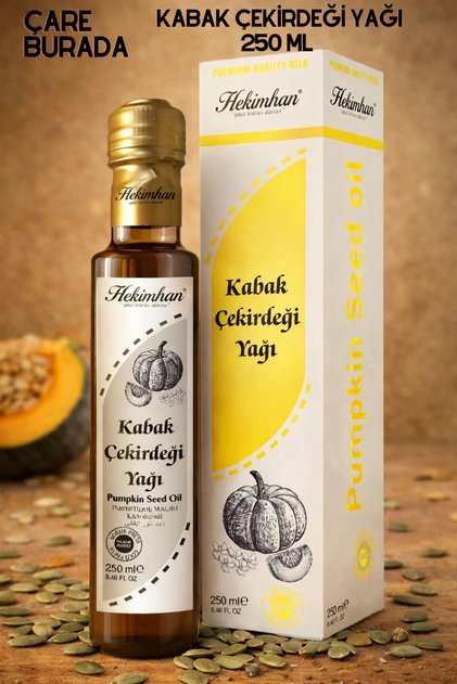 Hekimhan - Kabak Çekirdeği Yağı 250 Ml (Soğuk Sıkım)
