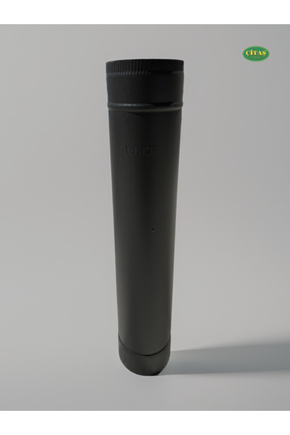 MAT SİYAH - ANTRASİT TAM BOY SOBA BORUSU 70 CM 0.40 MM KALINLIK