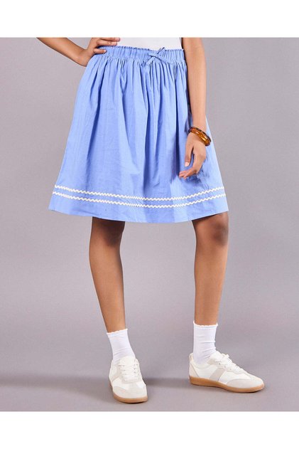 Senior Girls Blue Gathered Skirt