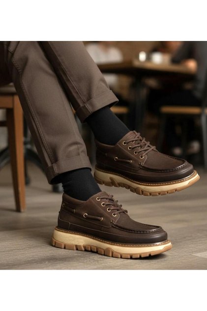25K550 Erkek Hakiki Deri İthal Taban Premium Casual Ayakkabı